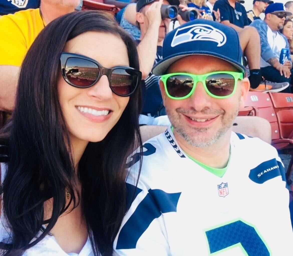 1st Seahawks Game, in LA