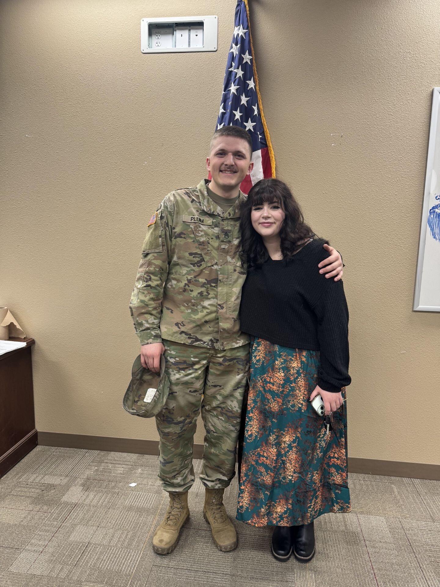 Ammon's promotion ceremony in Boise, ID