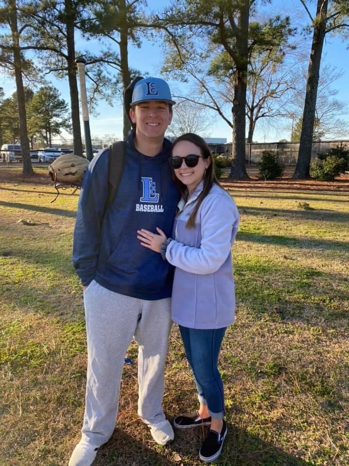 Jacob’s first college baseball game at Lenoir CC