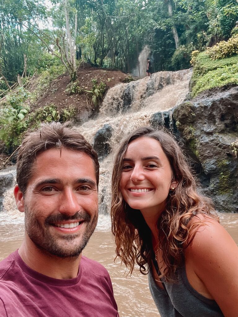 We may or may not have gotten secretly pre-engaged at this hilariously muddy waterfall before leaving Bali...
