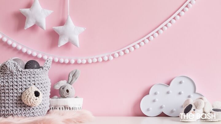 Pink Baby Shower Zoom Background