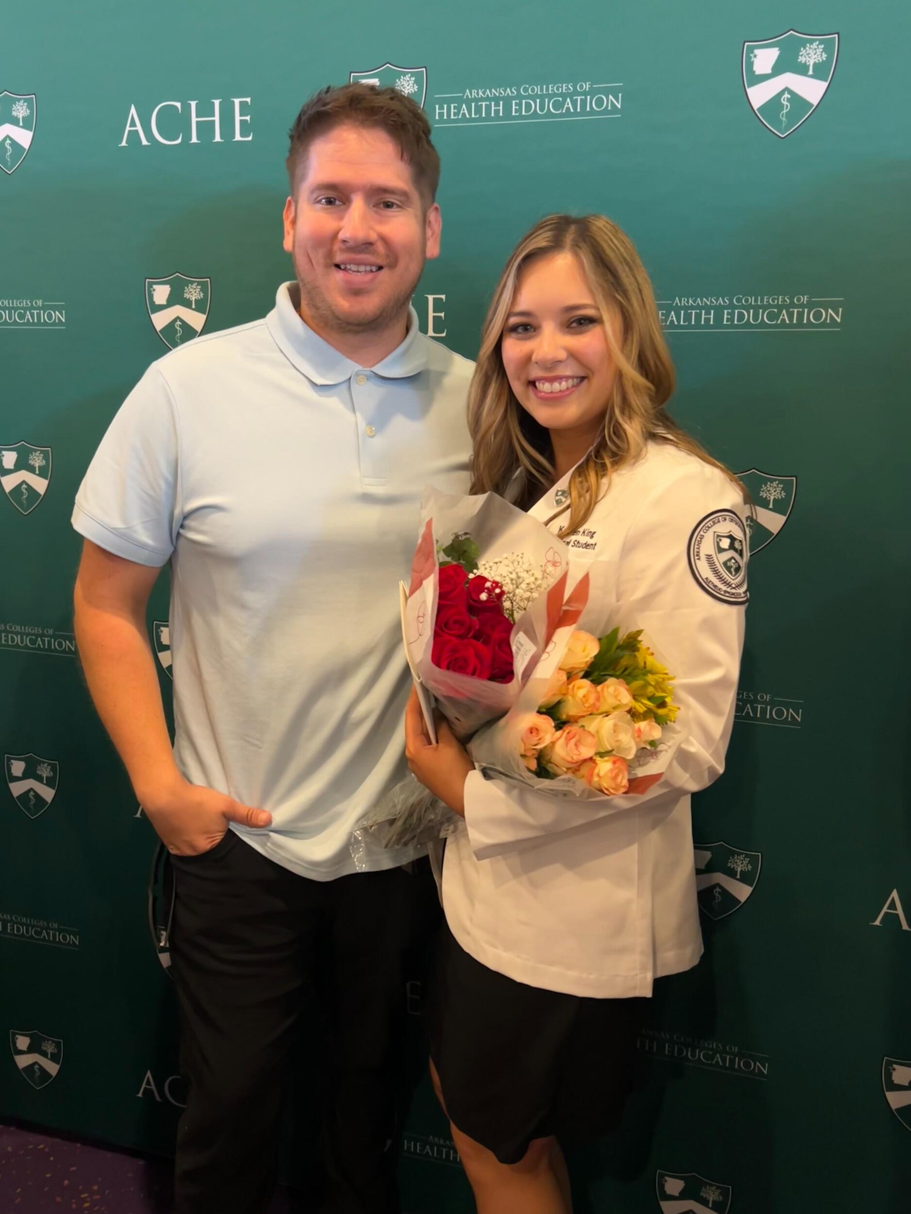 Kristen's white coat ceremony