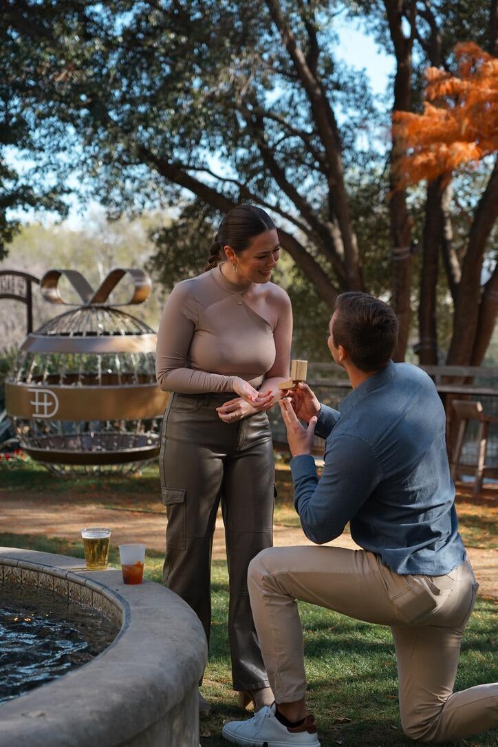 The exciting day finally came when Jack-Thomas convinced me that we were going to celebrate our friend's engagement at the Stockyards, but in reality, it was my own surprise engagement!