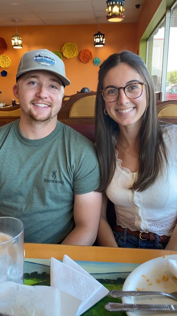 We celebrated our third anniversary over facetime! We got to eat dinner together and start our Bible study. 