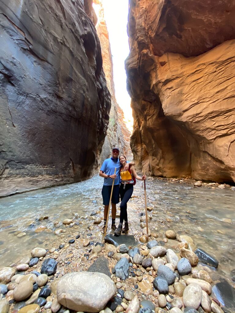 The Narrows in Zion + camping with friends 🏜️ 