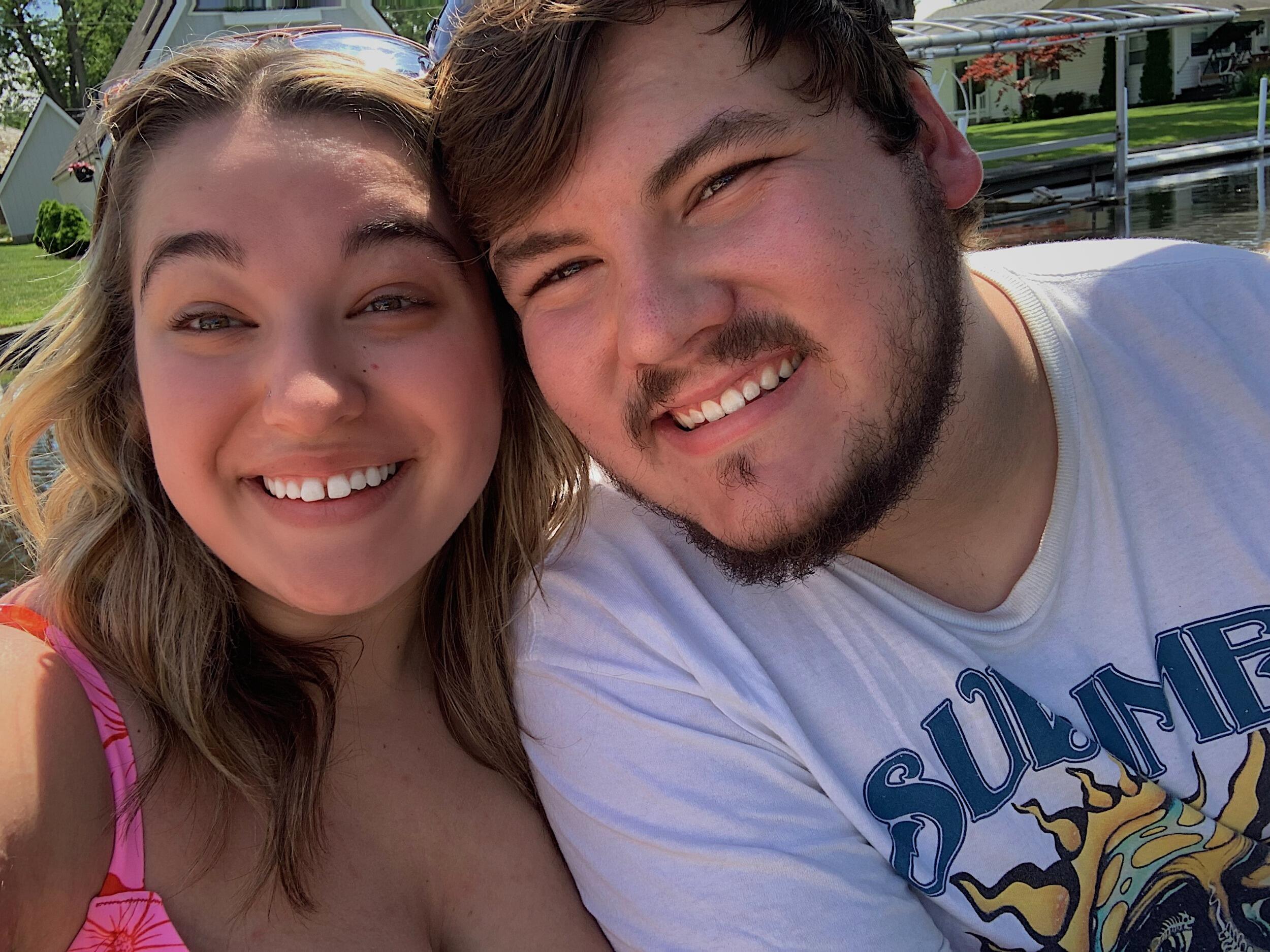 Torey and Levi spend Memorial Day weekend on the lake in Syracuse with her family.