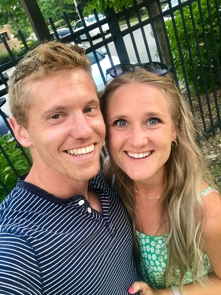 We had our first date about two weeks before Covid happened, so we spent lots of quality time together going for walks and picnics around MKE and Bayview. 