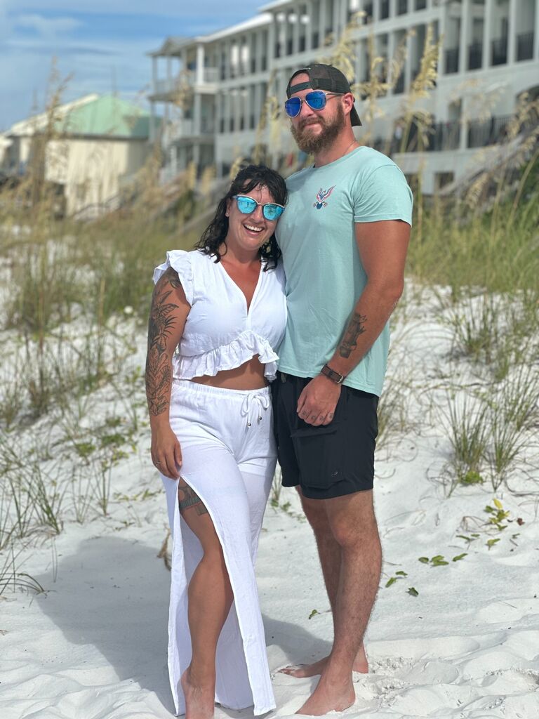 First beach trip with Katlyn's family