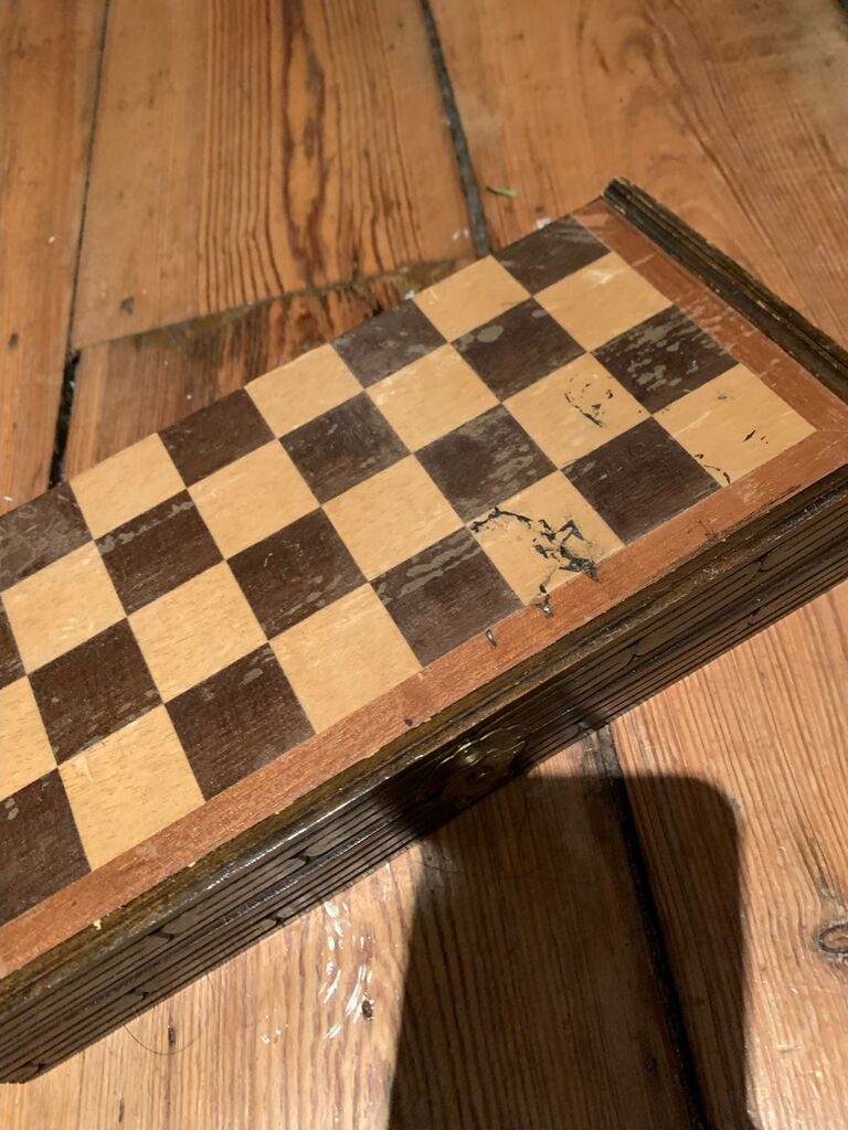 I invited him over to play chess (the board in question) and now we're getting married!