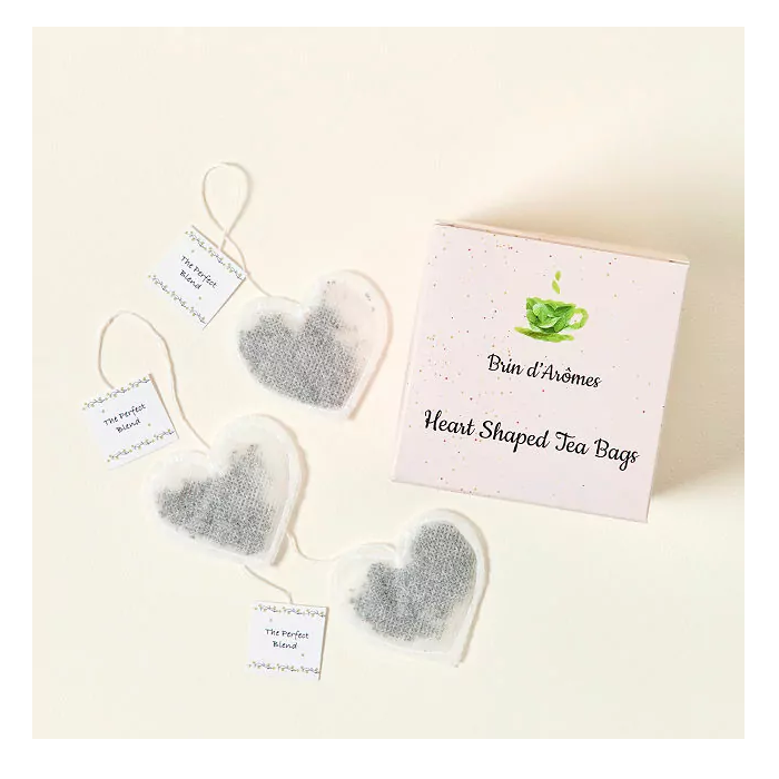 Heart-Shaped Tea Bags for the best couples gift