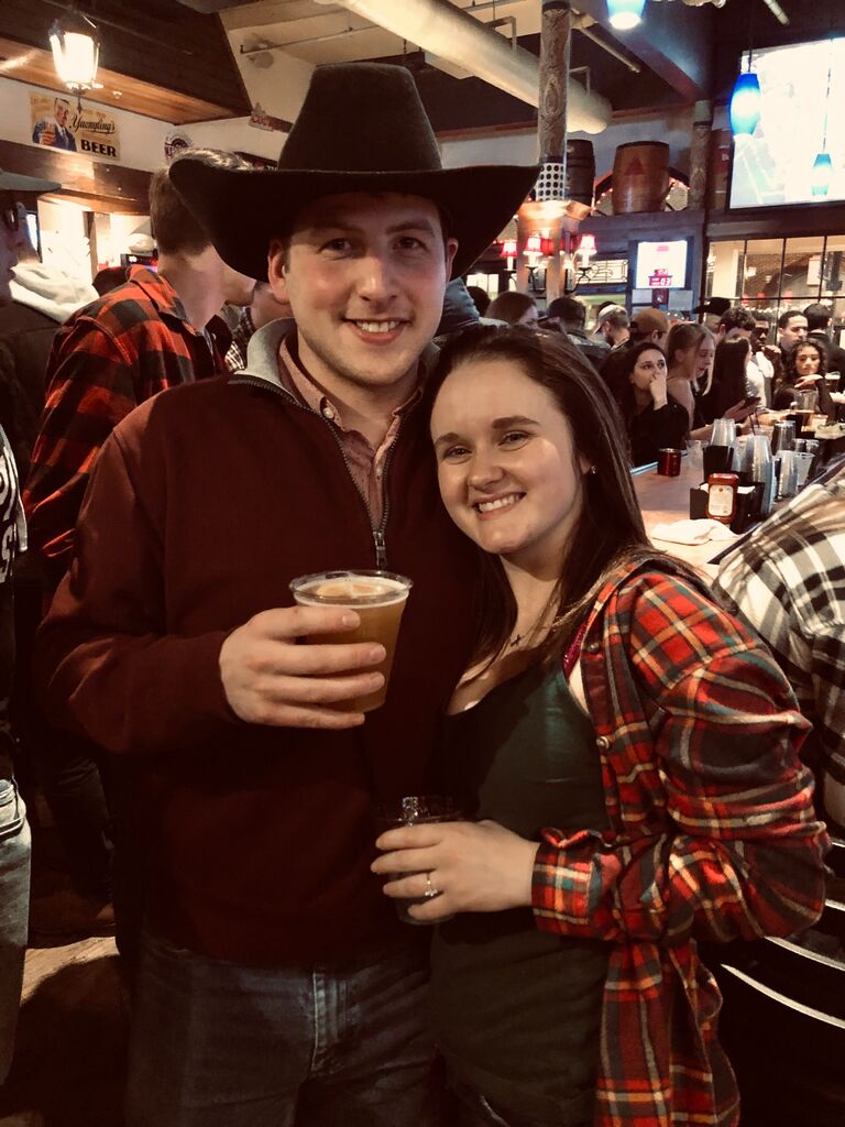 Our first date to Country Night at Pickles in State College. 
