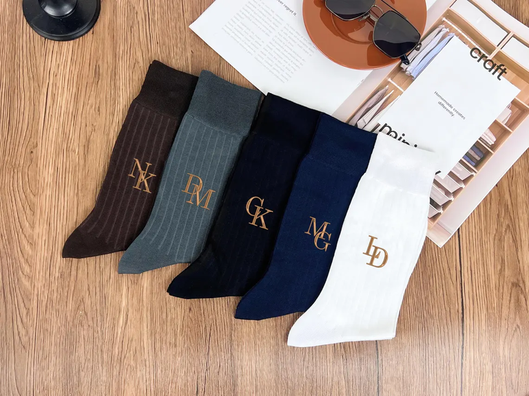 Monogrammed Socks