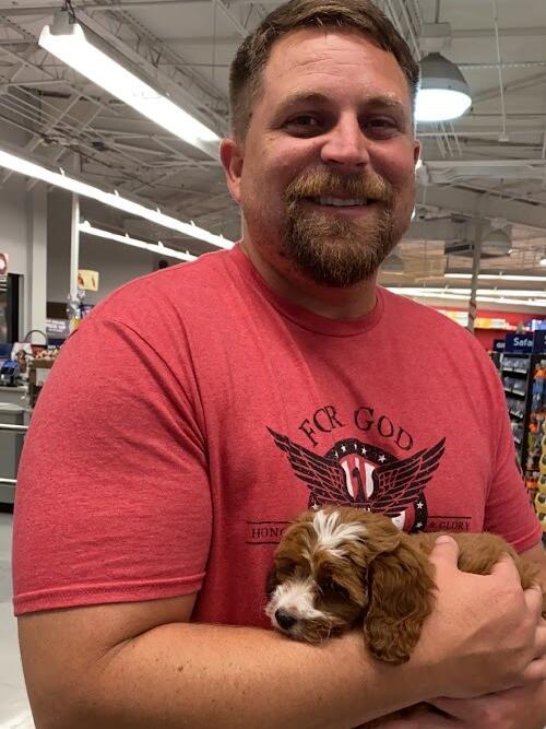 Bringing home our new puppy, Dixie May Gordon!