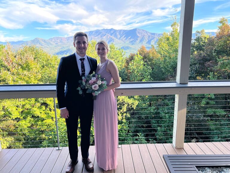 Gatlinburg, TN for the wedding of Lexie Schomburg and Nathan Sanner, friends of the bride.