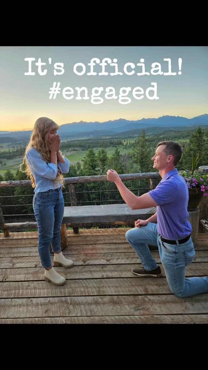 The day Lance popped the question! 