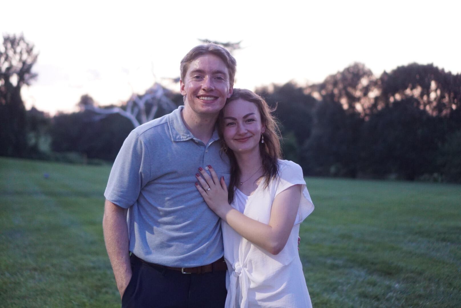 We got engaged on the feast of St. Louis!!! What a blessed day!