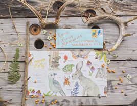 Animal theme invitation wedding ideas 