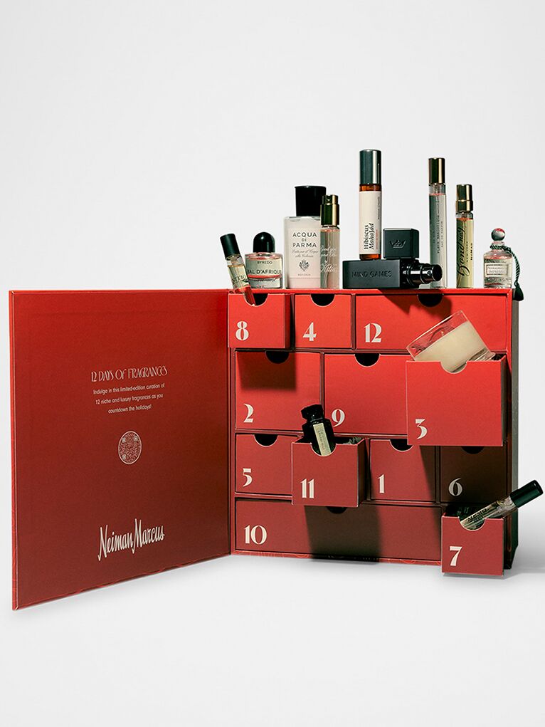 Online Neiman Marcus Pull Out Drawer Advent Calendar refilled with 25 Space NK samples