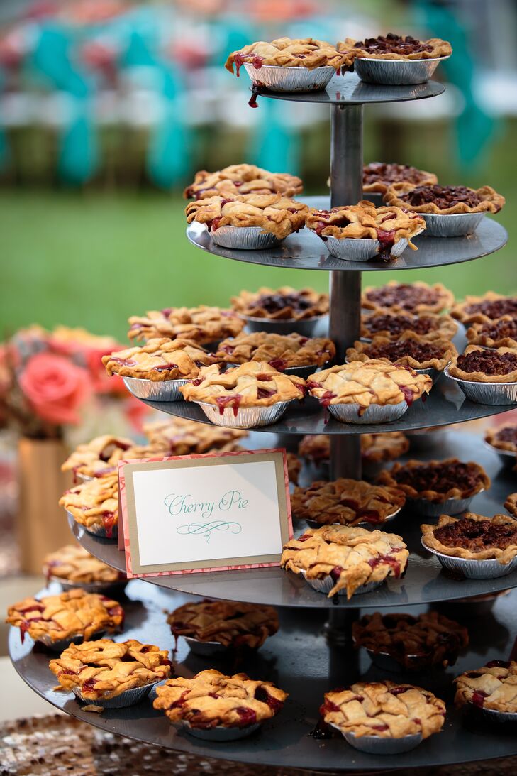 Mini Cherry Pie Wedding Reception Desserts