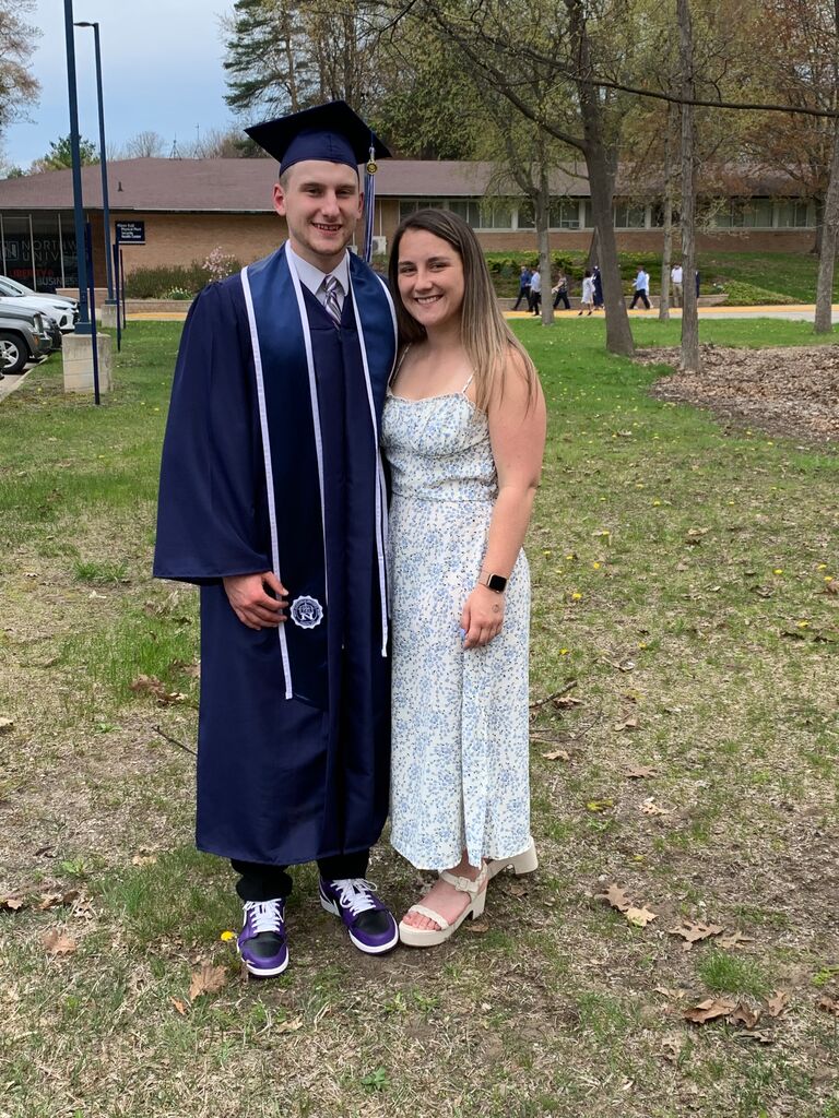 Joseph's graduation day for his Bachelor's Degree.