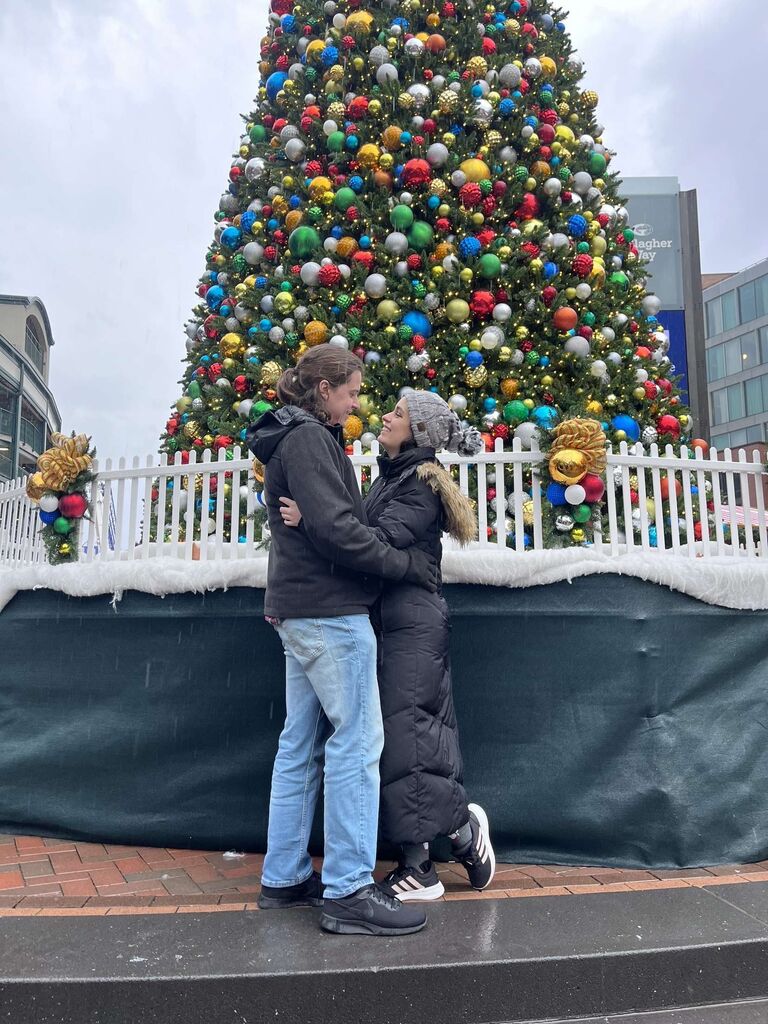 Although Grace has been to the Christkindlmarket many times, this was our first time at the market together in Wrigleyville. It was rainy and wet, but still so special together! 