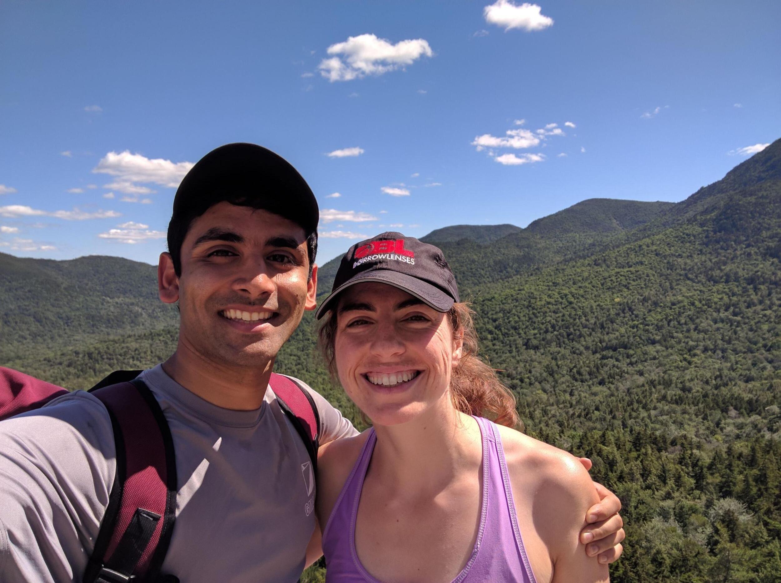 After that first date, Ashin and Katie really hit it off, and went on many, many more dates.  Most of their summer weekends consisted  of 1) Picking a random hike from a hand-me-down guide book (thanks Lindsey!). 2) Get afternoon  ice cream on the way back. 3)  Lounge until dinner time 4)  Pizza.

Along  the way, Ashin graduated with his PhD! (and got kicked out of his dorm)! While scrambling to find a place to live, Ashin became the unoffficial 5th roomate in Katie's apartment for a month (THERE WAS ONLY ONE BATHROOM). After surviving that month together, Ashin and Katie knew their relationship was built to last.