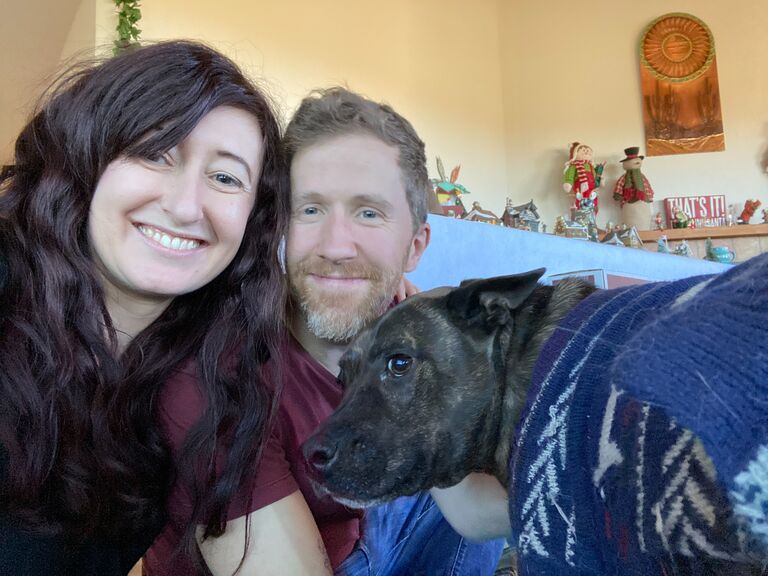 My first time meeting Colin's parents in Prescott, AZ for Christmas. Dunkin got lots of love, attention and Christmas treats, as he should. 