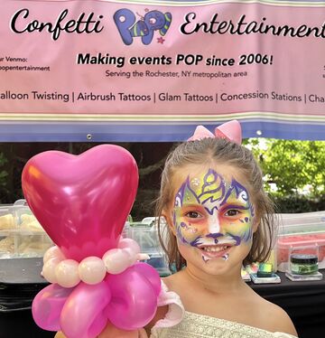 Confetti Pop Entertainment - Face Painter - Rochester, NY - Hero Main