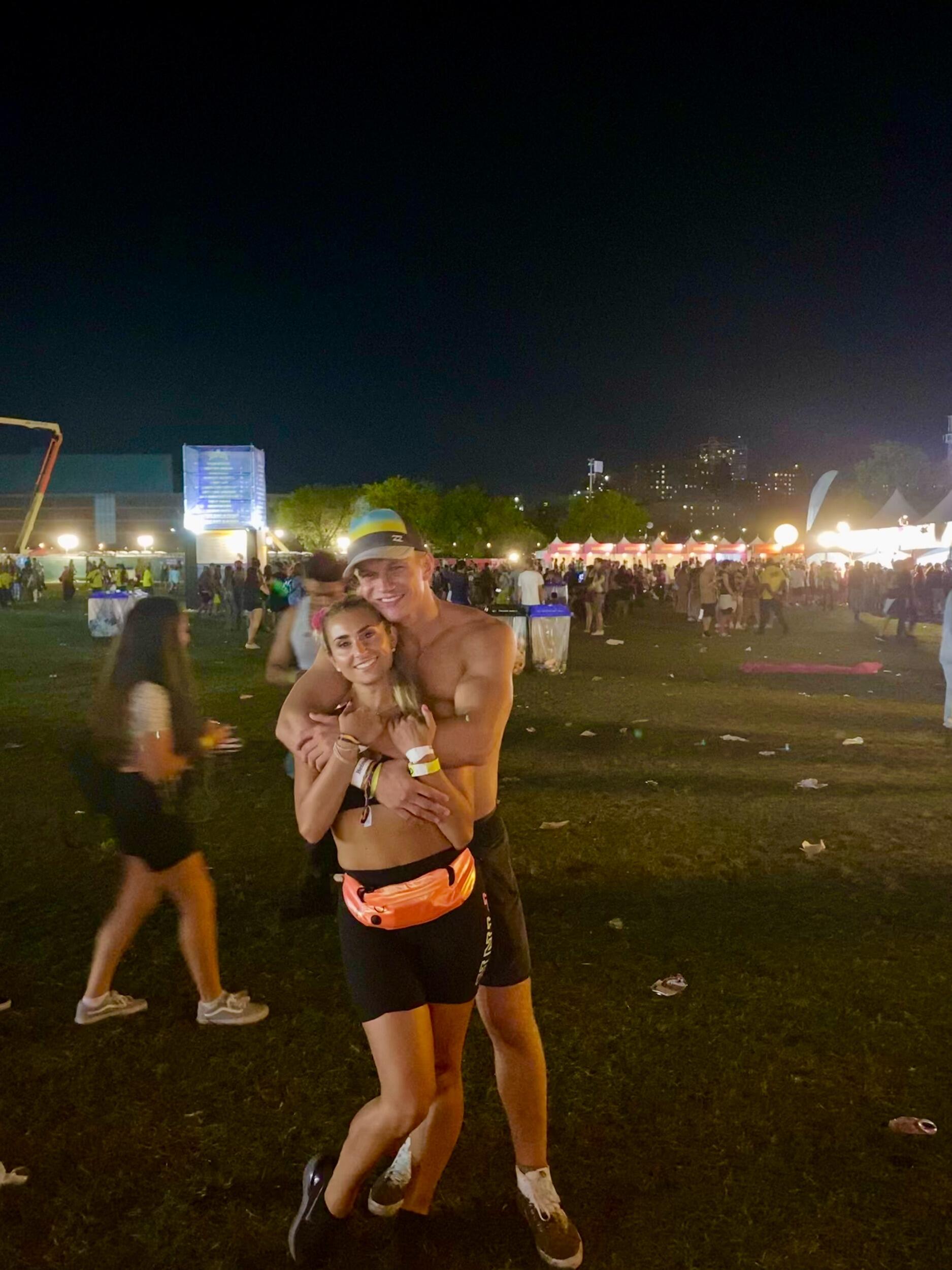 Our first concert together, Randall's Island, NY