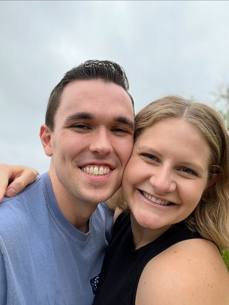 The morning Sam officially asked Morgan to be his girlfriend in Kent, OH on the overlook by the river