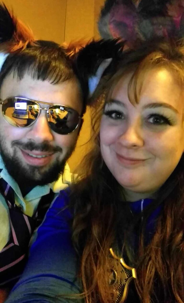 Another Halloween--this time as Nick Wilde & Judy Hopps 