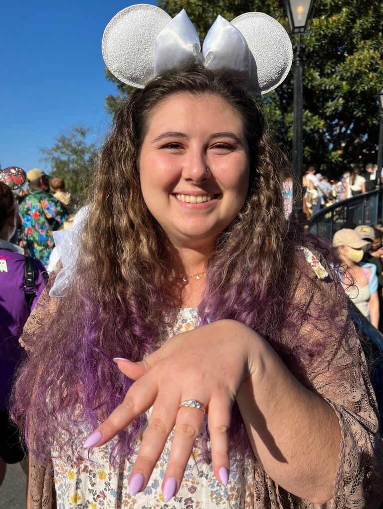 Paul proposed to Alexis at Blue Bayou Restaurant in Disneyland (where we had our first date) with the help of Eric keeping the ring and our bride/groom mouse ears in his backpack