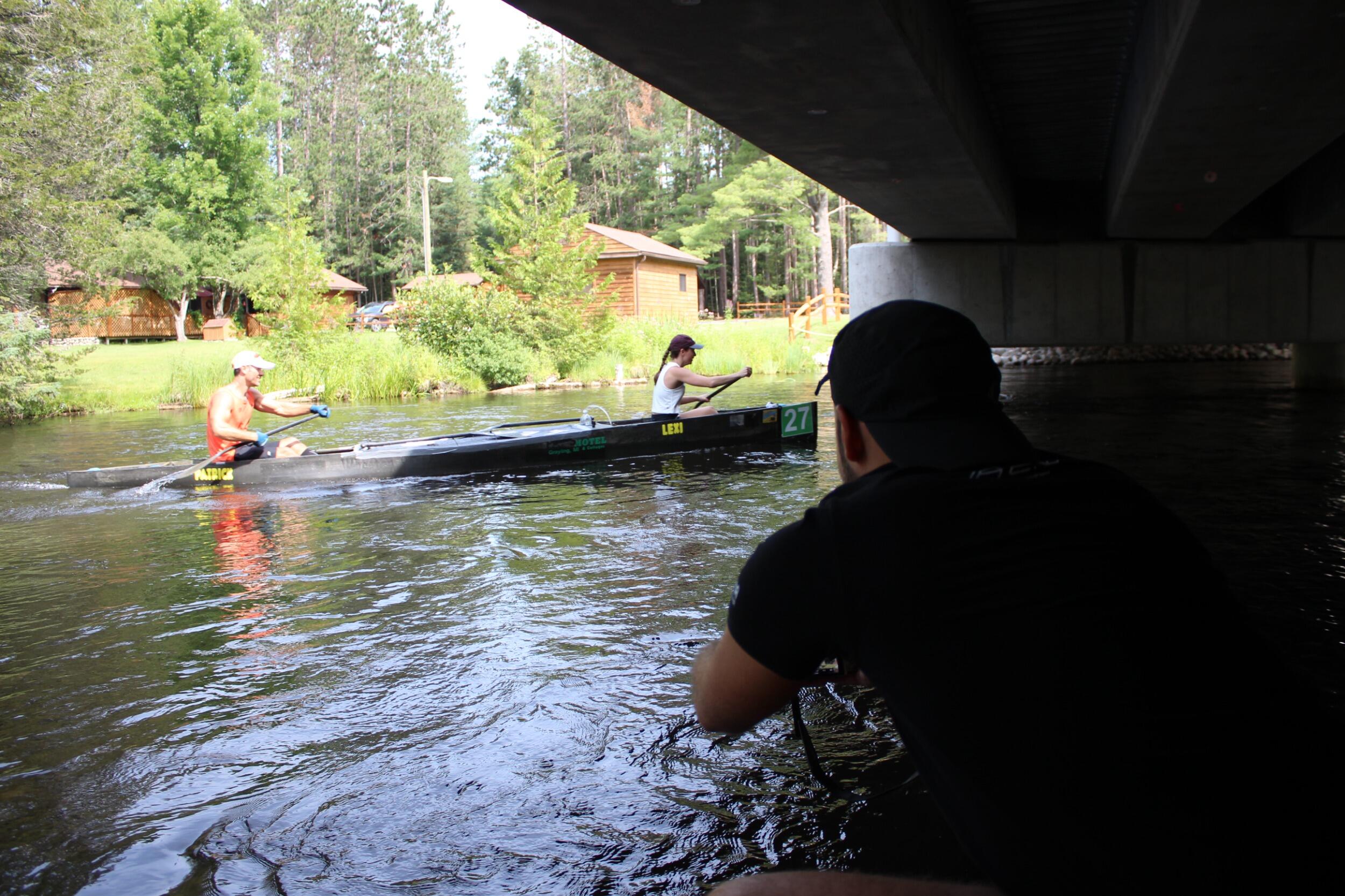 Logan returned to Michigan to support Alexis as she checked paddling in the Spike's Canoe Challenge (a 26-mile canoe race on the AuSable River) off her bucket list. 