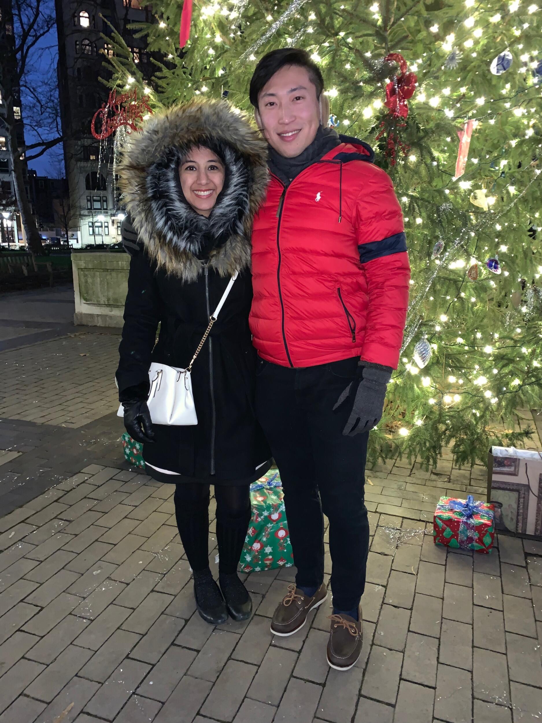 Frank and Pardes are definitely city people. They love soaking up all the sites and culture Philadelphia has to offer.  They went to the Barnes Foundation and walked around Christmas Village in Love Park despite the frigid weather. Luckily, they were able to warm up with some mulled wine .
