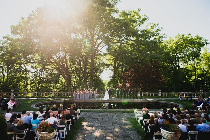 Garden Wedding Ceremony At Stan Hywet Hall And Gardens