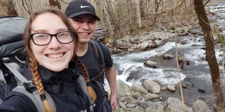 During spring break we were driving to Atlanta so along they way we did a quick overnight back packing trip in the Smokey Mountains and got caught in a wind storm.