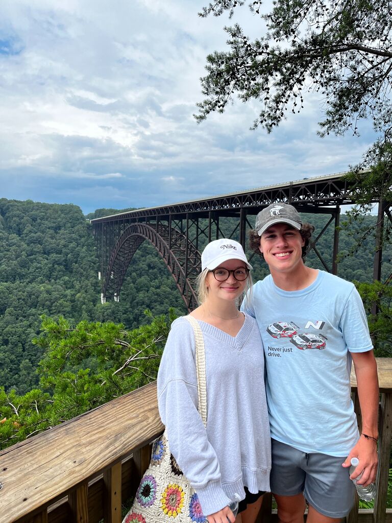 Driving down to Hilton Head and stopped at the New River Gorge Bridge!
