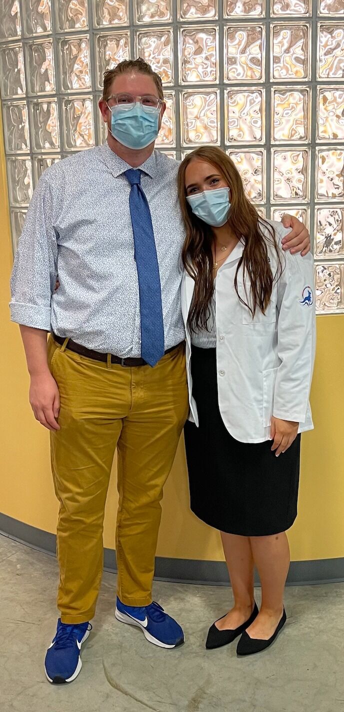 Nataleigh's white coat ceremony