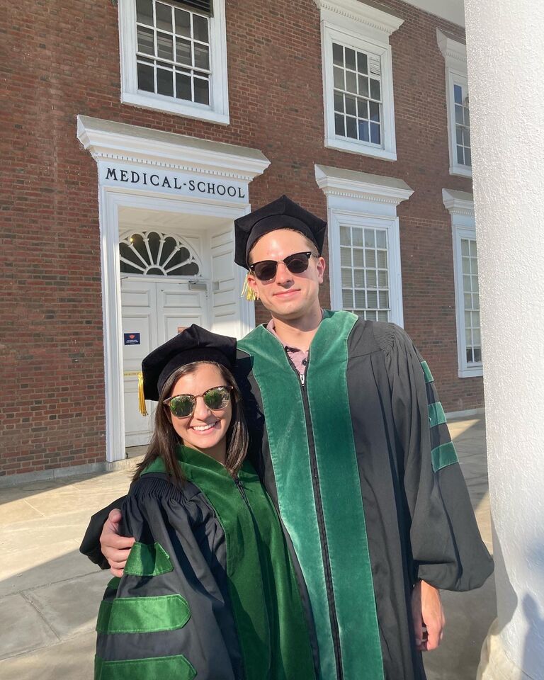 Graduated from UVA Medical School!! Although it may have been the actual hottest day of the year, wearing layers of graduation robes with your best friend is worth it.