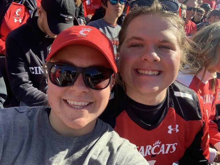 Back at Nippert Stadium, this time as Alumni! Happy Homecoming!