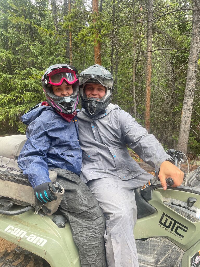 Dylan and I celebrated our 7 year anniversary 4-wheeler riding and camping in our new camper!