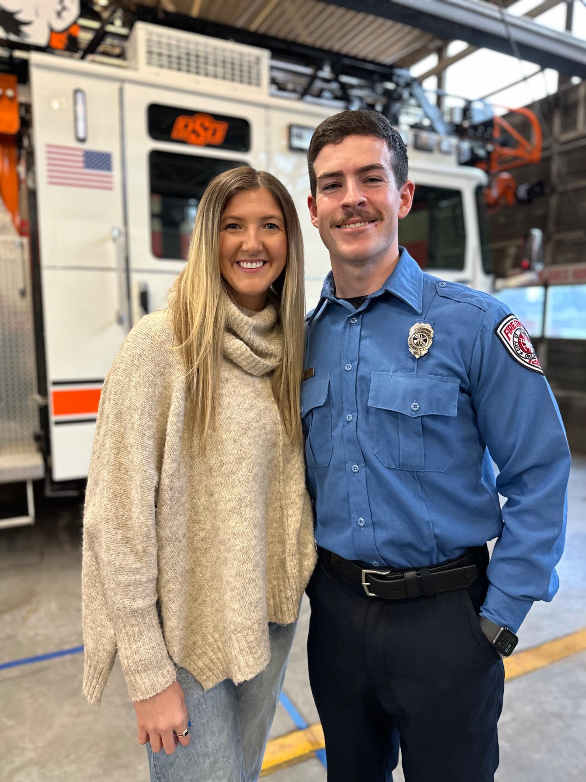 Karsten's pinning ceremony for Stillwater Fire Department 