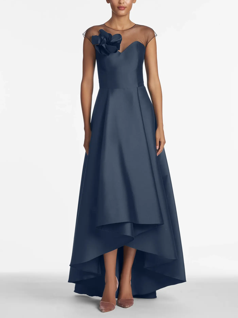 Navy high low grandmother of the bride dress from Sachin & Babi 
