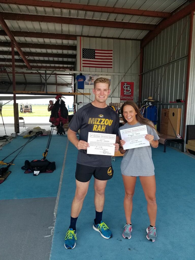 A few days later, Colton took Megan skydiving for the first time, and they absolutely loved it. Colton had to make an impression before he left for a 2-year assignment in Okinawa Japan and Megan starting her sophomore year of college. Colton did just that, and they shared their first kiss before he left! 