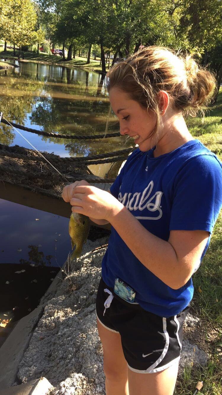 The day we started dating, had a fun day fishing and hanging out, but an even better night when he asked me to be his girlfriend after 2 week of talking.