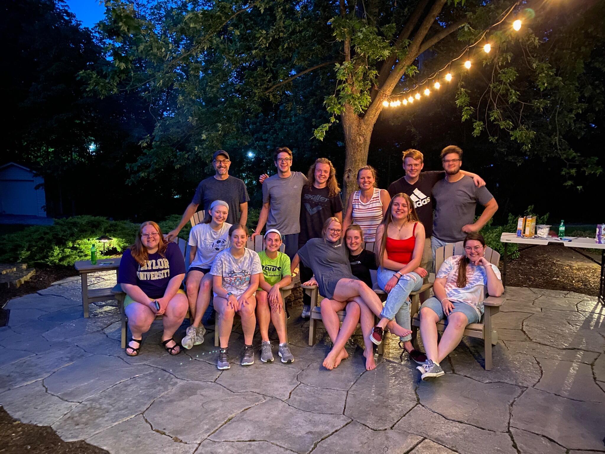 We met for the first time in a campus life small group!