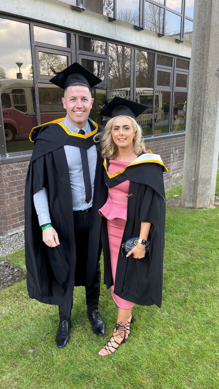 We have navigated through the important chapters of life together. Including getting to graduate with a Master's in Education & Business Management.