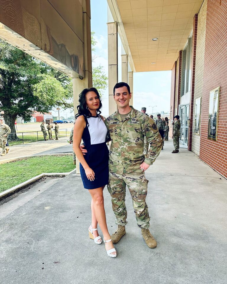Josh's flight school selection ceremony.