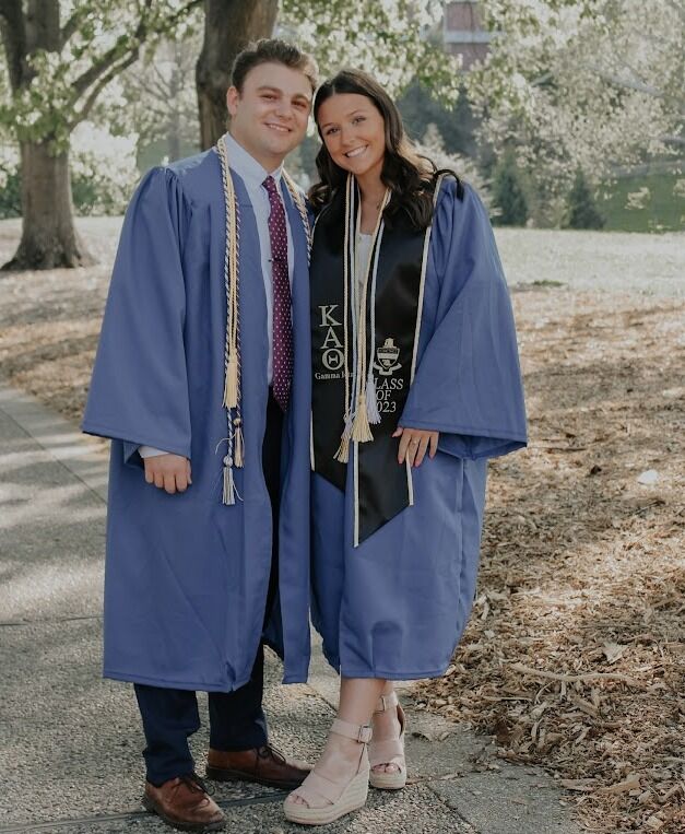 Morgan and Campbell graduated from the University of Kentucky in May 2023. Morgan is now teaching first grade in Lexington, while Campbell is in his second year of medical school at the University of Kentucky.