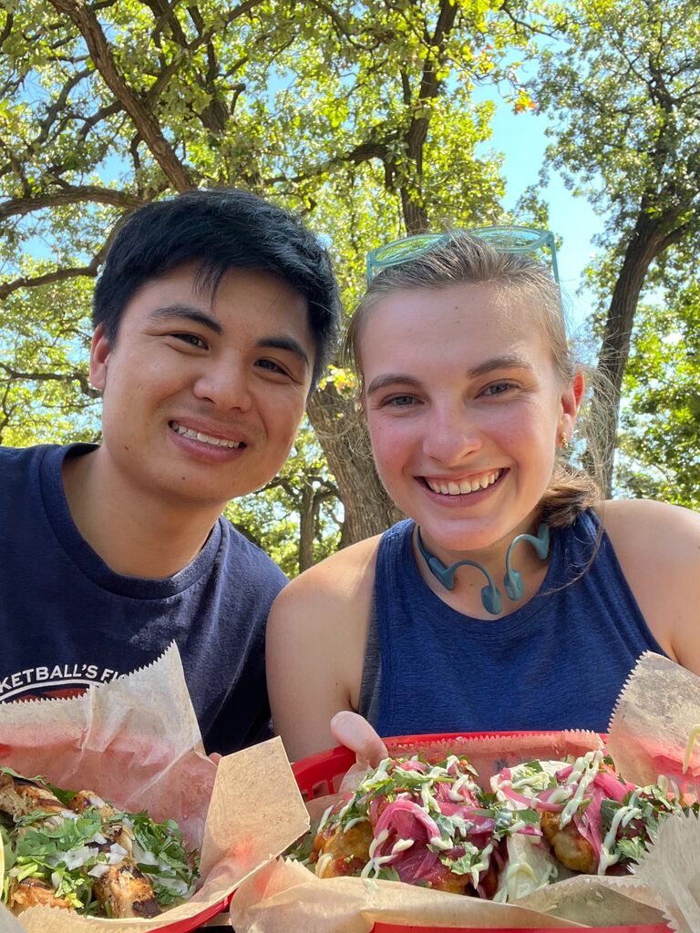 Continued to eat and make great food together . . .